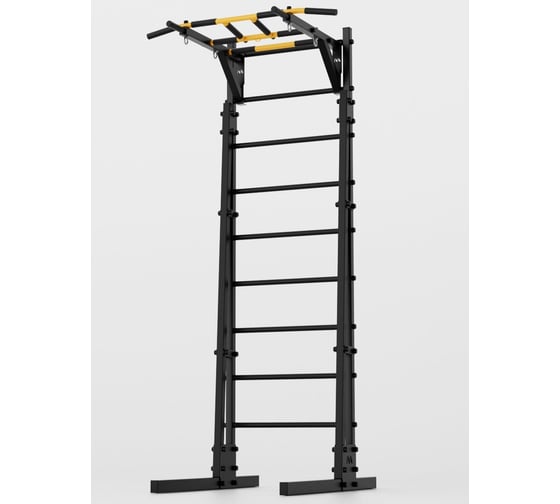 Напольная шведская стенка BARFITS new age r1 с рукоходом, черный na-r1-ruk-black 1