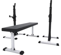 Комплект BARFITS стойка для штанги new age 3.0 + скамья для жима, бело-белая сснэ0