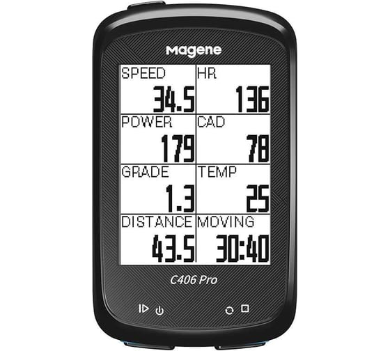 Велокомпьютер Magene C406 Pro, ГЛОНАСС/GPS 110 функций MGNBT406PRO