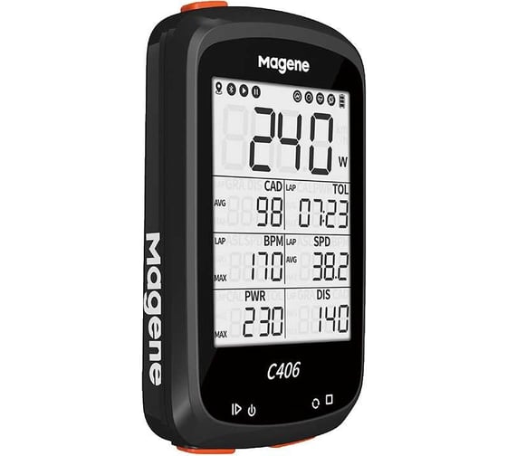 Велокомпьютер Magene C406 ГЛОНАСС/GPS, 37 функций MGNBT406