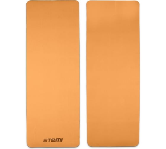 Коврик для йоги и фитнеса ATEMI AYM04C, TPE, пробка, 173x61x0,4 см, оранжевый 00-00007749