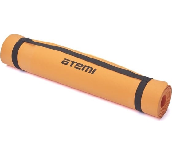 Коврик для йоги и фитнеса ATEMI AYM04C, TPE, пробка, 173x61x0,4 см, оранжевый 00-00007749