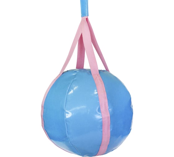Качели-шар BELON familia Остров, цвет бирюзовый/розовый, d 30 см, h 210 см КШ-30-ОСТРОВ