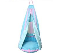 Мягкие качели BELON familia Домик, цвет бирюзовый КА-004-БИРЮЗА