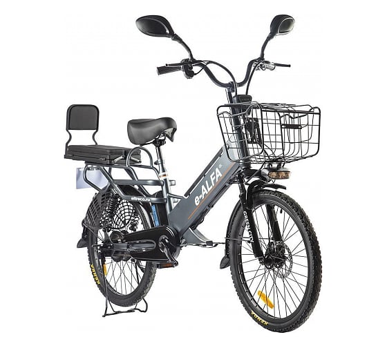 Велогибрид GREEN CITY e-ALFA GL сине-серый матовый, 2394 022862-2394