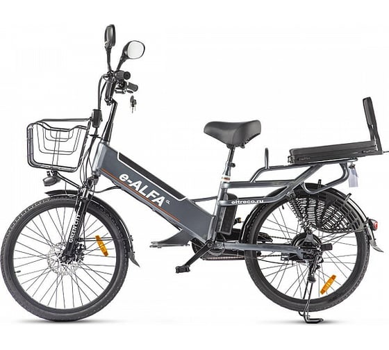 Велогибрид GREEN CITY e-ALFA GL сине-серый матовый, 2394 022862-2394