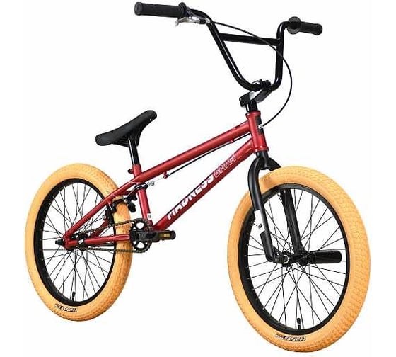 Велосипед  STARK Madness BMX 4, 2023, красный/черный/кремовый HQ-0012546