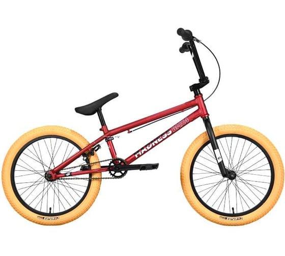 Велосипед  STARK Madness BMX 4, 2023, красный/черный/кремовый HQ-0012546