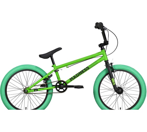 Велосипед STARK Madness BMX 1, 2023, зеленый/черный/зеленый HQ-0010254