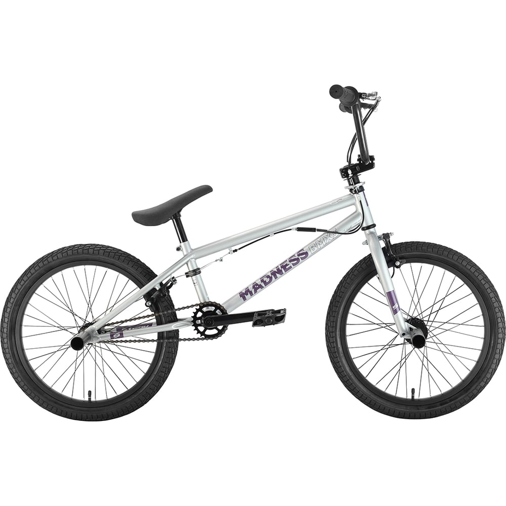 Велосипед STARK Madness BMX 3, 2022, серебристый/фиолетовый HQ-0010208 ...