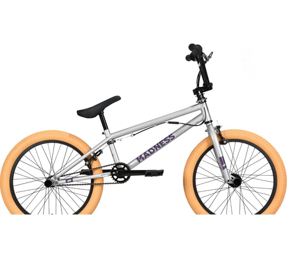 Велосипед STARK Madness BMX 3, 2023, серебристый/фиолетовый/кремовый HQ-0013628