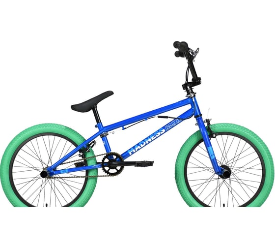 Велосипед STARK Madness BMX 2, 2023, синий/белый/зеленый HQ-0013629