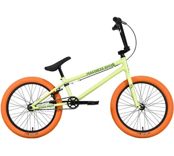 Велосипед STARK Madness BMX 5, 2023, оливковый/зеленый/оранжевый HQ-0012547