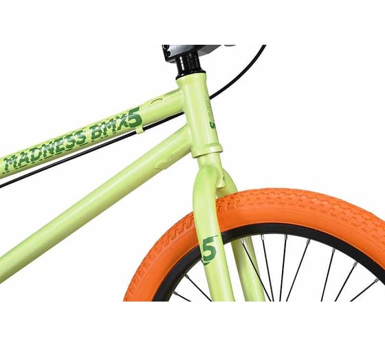 Велосипед STARK Madness BMX 5, 2023, оливковый/зеленый/оранжевый HQ-0012547
