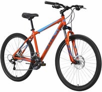 Велосипед STARK Outpost диаметр колес 27.1 D, 2023, оранжевый/голубой/синий, размер рамы 16" HQ-0009946