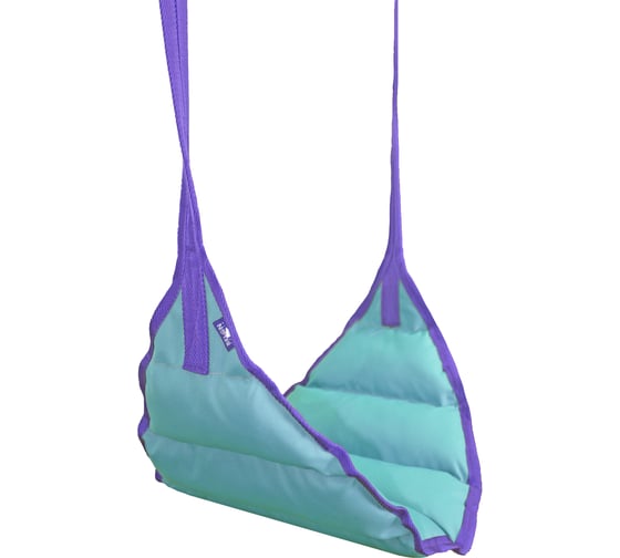 Мягкие качели BELON familia ЛИСТИК, бирюзовый КЛ-2-Б
