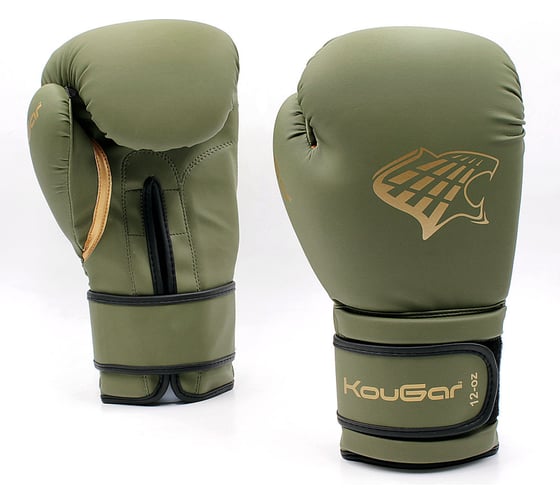 Боксерские перчатки Kougar 6oz, темно-зеленые KO900-6 1