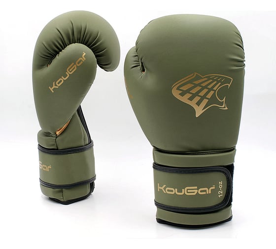 Боксерские перчатки Kougar 6oz, темно-зеленые KO900-6