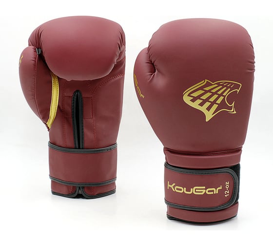 Боксерские перчатки Kougar  6oz, бордовые KO800-6
