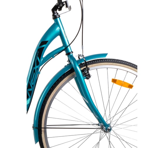 Городской женский велосипед Nextbike диаметр колес 28", 1 скорость N1010