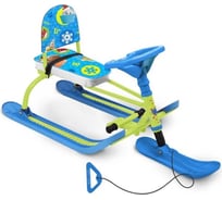 Снегокат Nika TWINY1 с пушистыми зверями TW1+/ПЗ