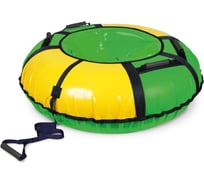 Надувная ватрушка-тюбинг Nika Классик, 110 см, синий/желтый, с автокамерой ТБ1К-110/СЖ2