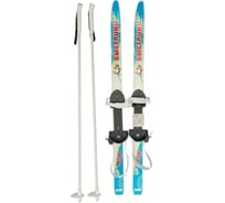 Детские лыжи с палками Cicle Быстрики 90/90 см, голубые 4607156366521 4607156366538