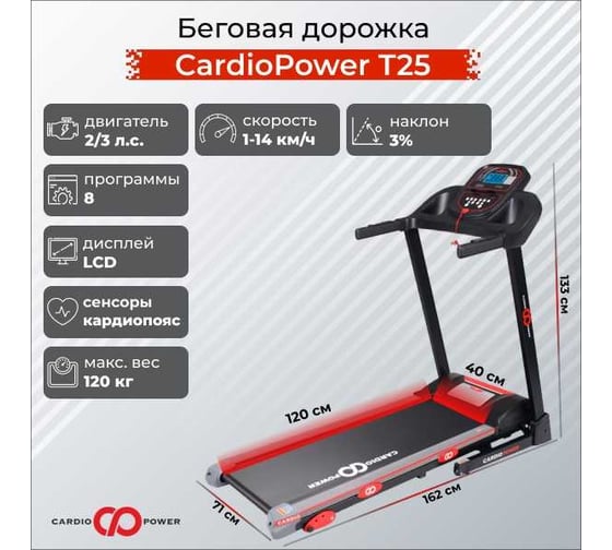 Беговая дорожка CardioPower т25