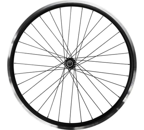 Заднее колесо Black Aqua 26", двойной алюминиевый обод, промподшипник, гайки, V-brake, под трещотку WSM-26RV-SHF