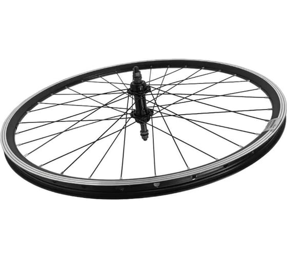 Заднее колесо Black Aqua 26", двойной алюминиевый обод, промподшипник, гайки, V-brake, под трещотку WSM-26RV-SHF