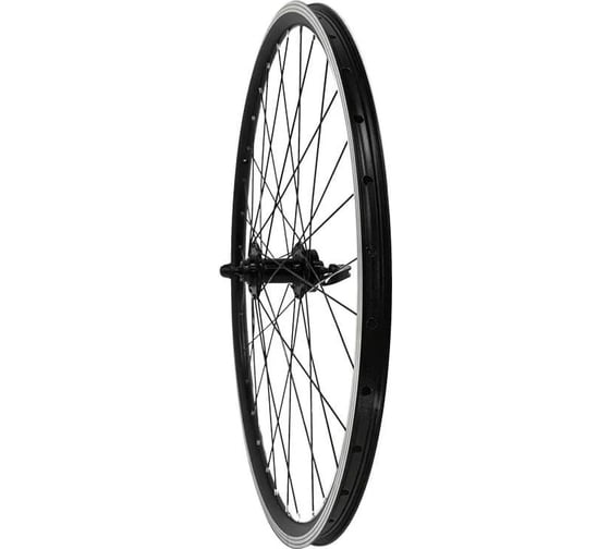 Переднее колесо Black Aqua 26", двойной алюминиевый обод, эксцентрик, промподшипник, D-brake WSM-26FD-QR-SHF