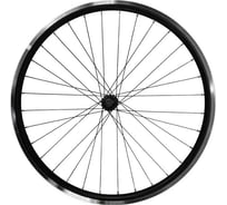 Переднее колесо Black Aqua 24", двойной алюминиевый обод, гайки, V-brake WSM-24FV