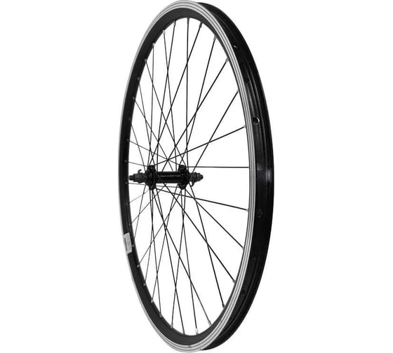 Переднее колесо Black Aqua 24", двойной алюминиевый обод, гайки, V-brake WSM-24FV
