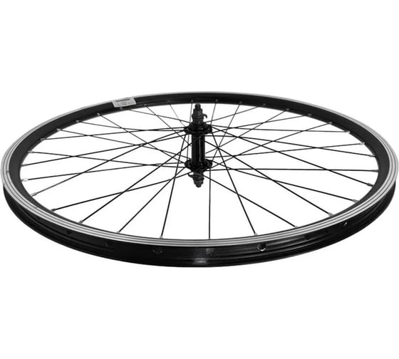 Переднее колесо Black Aqua 24", двойной алюминиевый обод, гайки, V-brake WSM-24FV