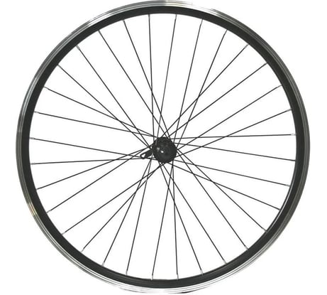 Переднее колесо Black Aqua 26", двойной алюминиевый обод, промподшипник, эксцентрик, V-brake WSM-26F 2007000051696