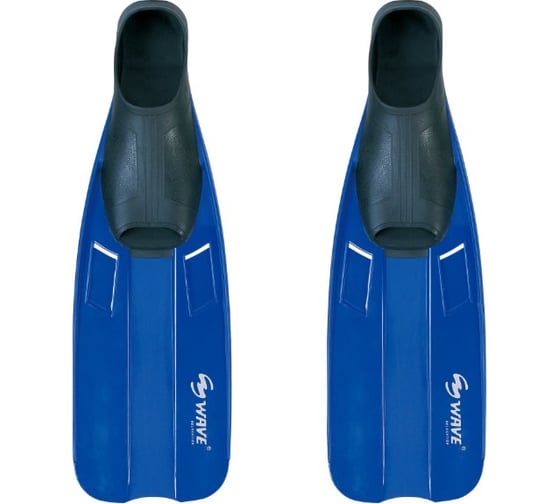 Ласты для плавания WAVE р.38-41, синие F-6835