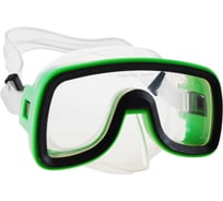 Маска для плавания WAVE черно-зеленая M-1319