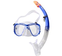 Комплект для плавания: маска + трубка WAVE синий, возраст 15-18 лет MS-1311S58_н