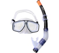 Комплект для плавания: маска + трубка WAVE серый MS-1314S6_н