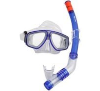 Комплект для плавания: маска + трубка WAVE синий MS-1314S6