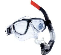 Комплект для плавания: маска + трубка WAVE черный MS-1359S40_н