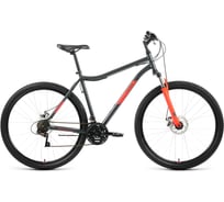 Велосипед ALTAIR MTB HT 29 2.0 D, диметр колес 29, 21 скорость, размер рамы 21, 2022, темно-серый/красный RBK22AL29181
