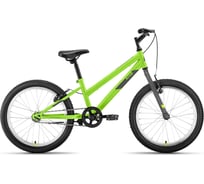 Велосипед ALTAIR MTB HT 20 LOW, диаметр колес 20, 1 скорость, размер рамы 10.5, 2022, ярко-зеленый/серый IBK22AL20084