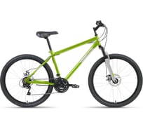 Велосипед ALTAIR MTB HT 26 2.0 D, диаметр колес 26, 21 скорость, размер рамы 19, 2022, зеленый/серый RBK22AL26115