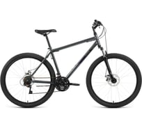 Велосипед ALTAIR MTB HT 27.5 2.0 D, диаметр колес 27.5, 21 скорость, размер рамы 17, 2022, темно-серый/черный RBK22AL27140
