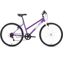 Велосипед ALTAIR 26 FORWARD MTB HT LOW 6 скоростей, 2022, рама 15, фиолетовый/белый IBK22AL26121