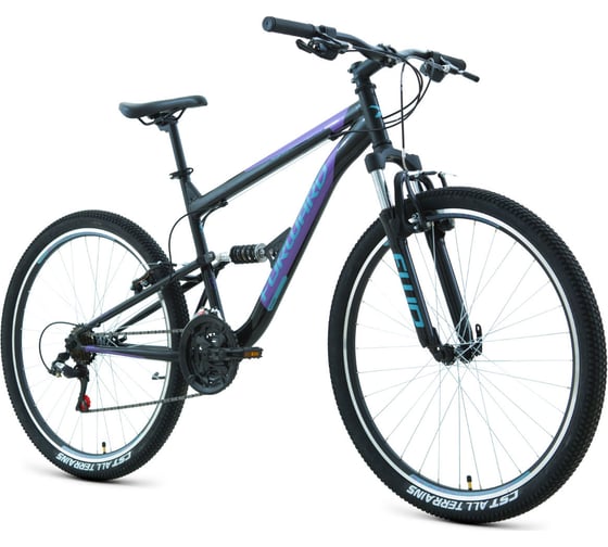 Велосипед RAPTOR 27.5, 1.0, 18 скоростей, рост 16, 2022, черный/фиолетовый RBK22FW27776