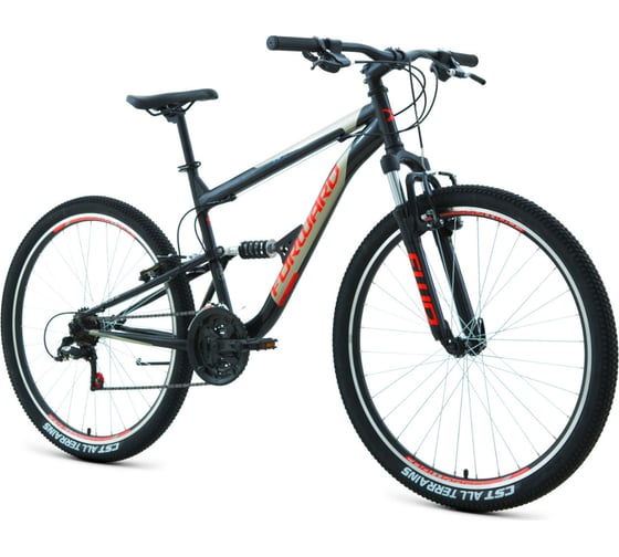 Велосипед RAPTOR 27.5, 1.0, 18 скоростей, рост 16, 2022, черный/красный RBK22FW27774