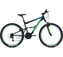 Велосипед RAPTOR 27.5, 1.0, 18 скоростей, рост 18, 2022, черный/бирюзовый RBK22FW27779