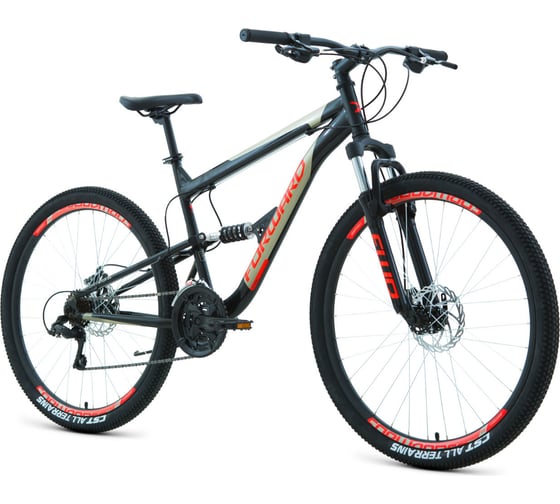 Велосипед RAPTOR 27.5, 2.0 D, 18 скоростей, рост 16, 2022, черный/красный RBK22FW27782
